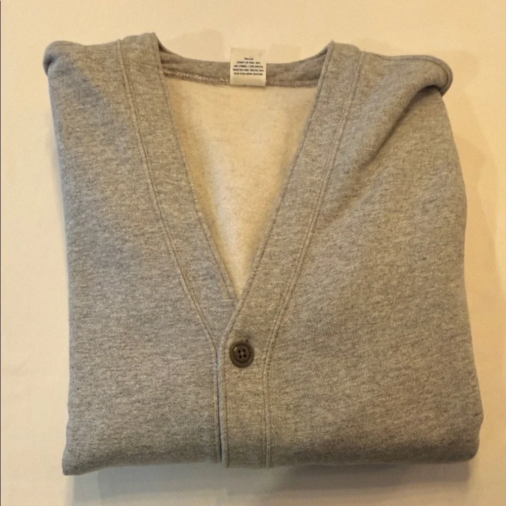 J. Crew Light Gray Men's Sweatshirt Cardigan
